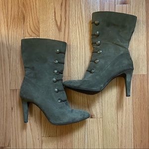 RIALTO Women Size 9 Chung Fabric Pointed Toe Mid-Calf Fashion Boots